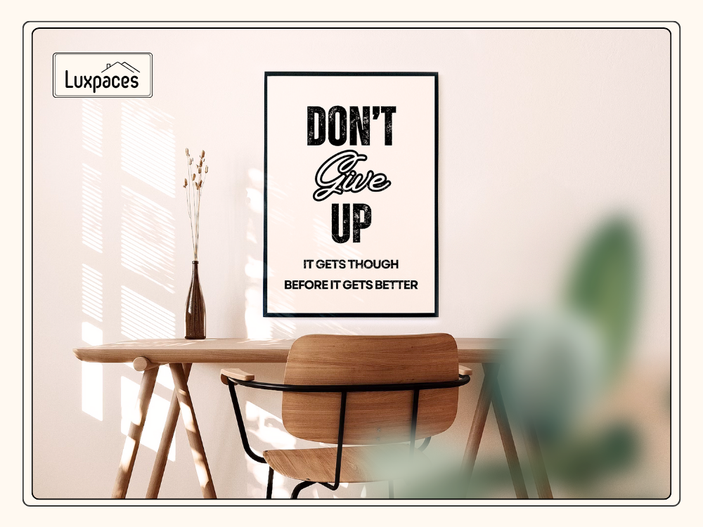 Ultimate Guide to Creating A Budget Friendly Gallery Wall 3 Don't Give Up – Motivational Printable Wall Art | Luxpaces